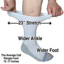 Load image into Gallery viewer, Loose Fit Stays Up Medical Socks Stretch
