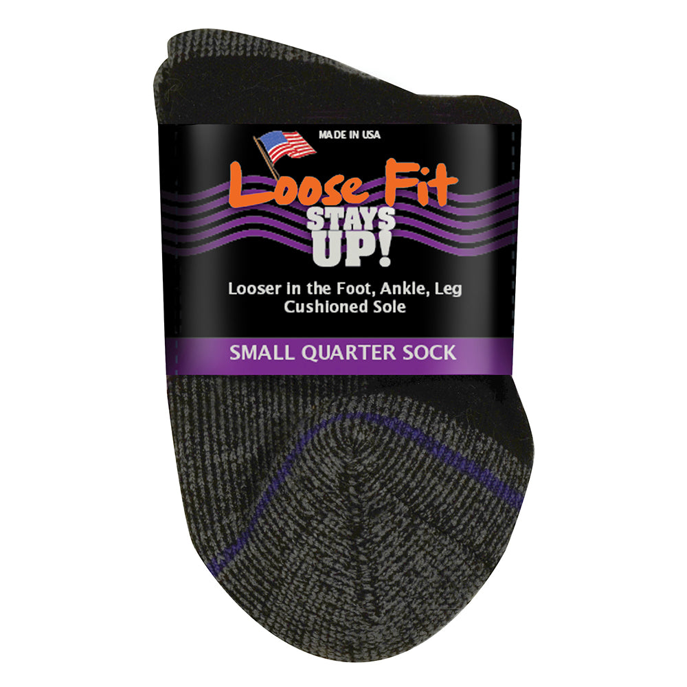 Loose Fit Stays Up Cotton Casual Quarter Socks Extra Wide Sock Company Loose Fit Stays Up Cotton Casual Quarter Socks Extra Wide Sock Company