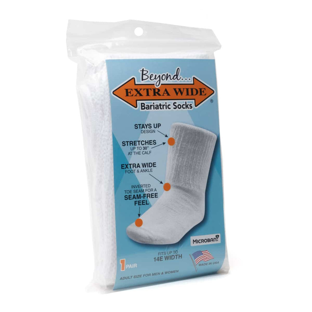 Extra Wide Socks for Swollen Feet, Extra Wide Bariatric Socks, Non Sli –  M.B. Leaf