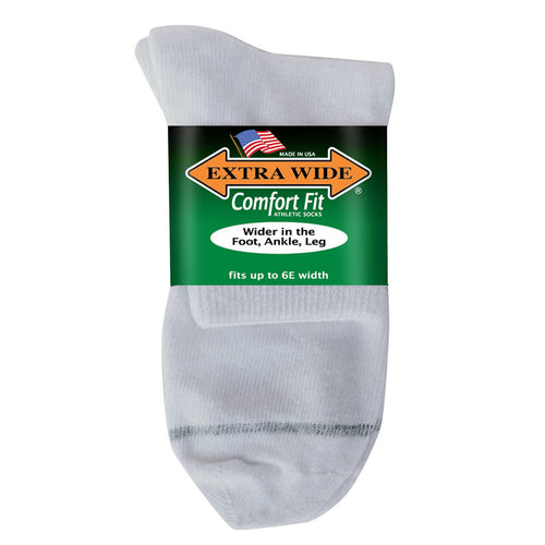 Extra Wide & Comfort Fit Quarter Socks - Unisex | Extra Wide Sock Co ...