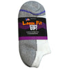 Loose Fit Stays Up Cotton Casual No Show Socks - White